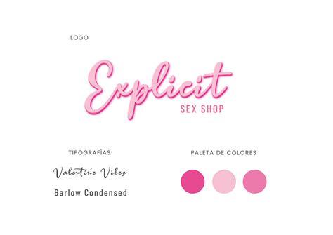 logo explicit sex shop on behance