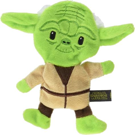 Star Wars Dog Toy Yoda 6 Inch Plush Flattie Dog Toy Small