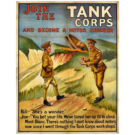 Original Antique Recruitment Poster Join The Army And Travel Round