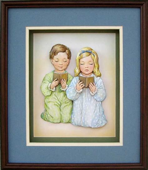 Little Boy And Girl Praying Paper Tole 3d Kit Size 8x10 10699