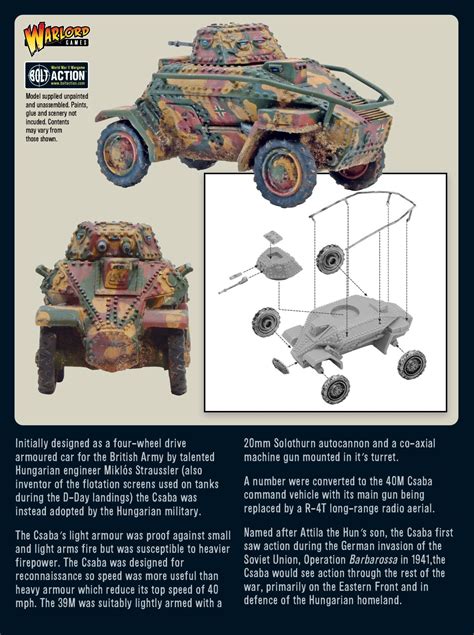 39m Csaba Armoured Car Warlord Games Ltd