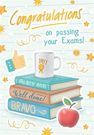 Card Congratulations On Passing Your Exams Gatto Christian Shop