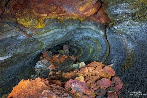 Colorful Lava Tunnel Intimate Views Iceland Europe Synnatschke