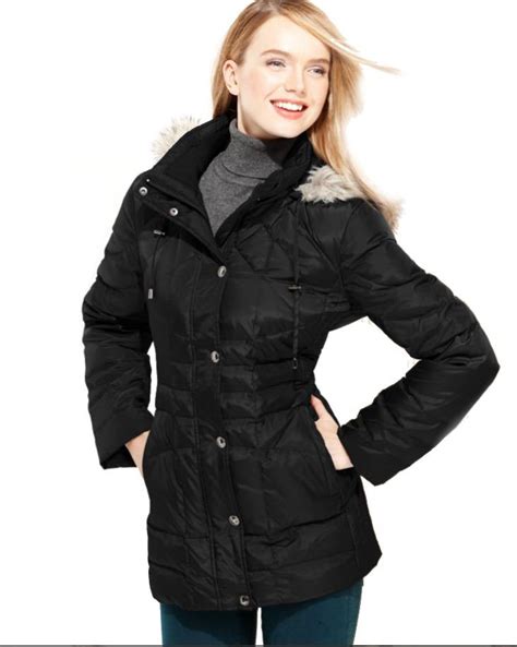 London Fog Down Coat Faux Fur Hooded Puffer Parka Fashionbarn Shop