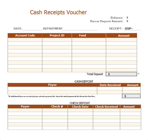 You can use a cash receipt template to easily create receipts for your customers who pay with cash for single or multiple items. Receipt Voucher Template - 7+ Download Free Documents in ...
