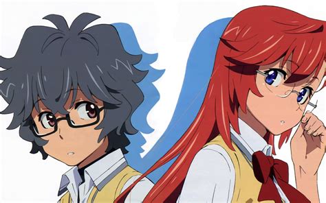 Anime Boy And Girl With Glasses