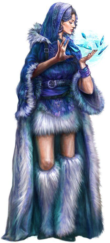 Female Wizard And A Lovely Winter Costume Female Character Concept