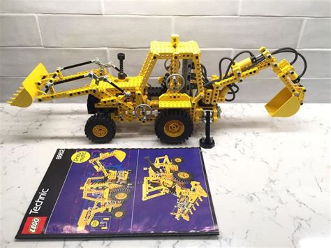 Lego Technic 8862 Backhoe Grader Jcb Excavator 1989 Complete With