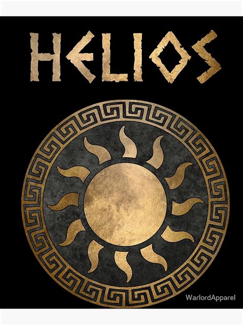 Helios Greek God Of The Sun Ancient Symbol Photographic Print For Sale By Warlordapparel