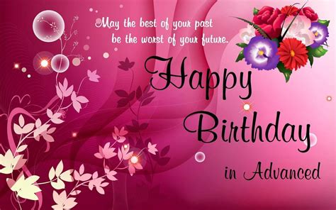 Advance Birthday Wishes For Sister Quotes Shortquotes Cc