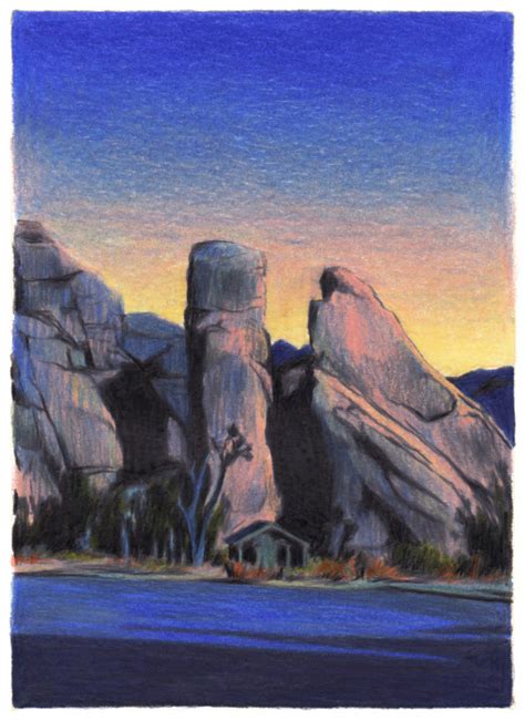 Clementthoby Some Sunset Sketches In The High Desert Of California