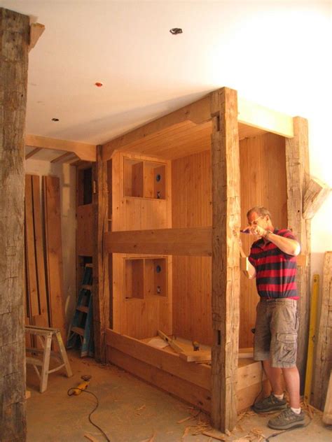 Step by step diy $500 built in bunk beds. rustic built-in bunk beds | Large Families/Someday...When ...
