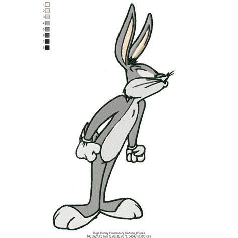 Bugs Bunny Embroidery Cartoon08