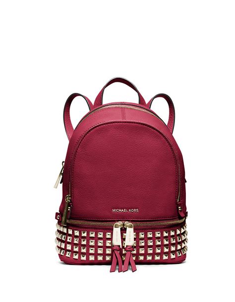 Mini Red Leather Backpack Purse Paul Smith