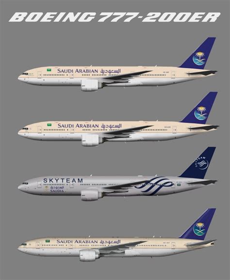 Saudi Arabian Boeing 777 Airbus Arabia Airlines Blue Prints Air