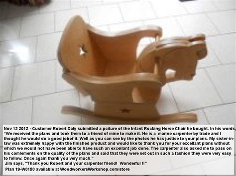 Infant Rocking Horse Chair Woodworking Plan Woodworkersworkshop