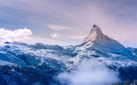 Wallpaper Matterhorn Alps Mountains Peak Morning