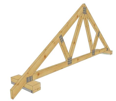 An Image Of A Wooden Trussing Frame