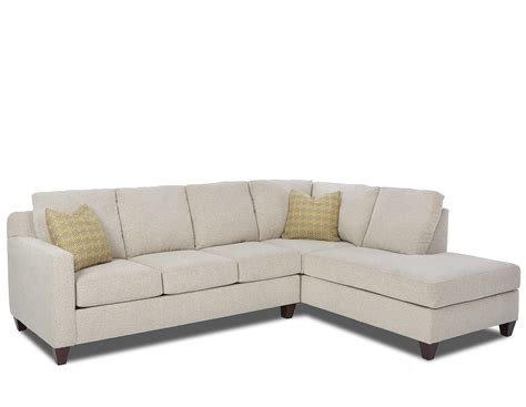 Klaussner Bosco Contemporary 2 Piece Sectional With Right Arm Facing