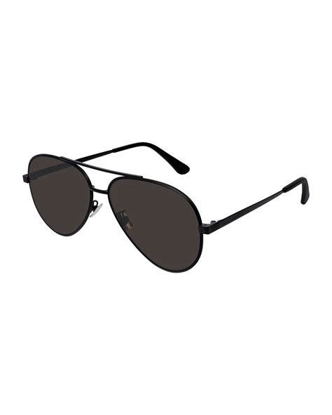 Saint Laurent Men S Classic Metal Aviator Sunglasses Neiman Marcus