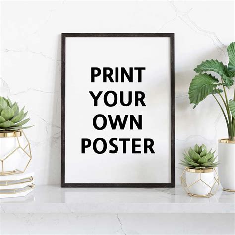Custom Poster Printing Custom Print Poster Personalized Poster Print Your Design Photo Text Etsy