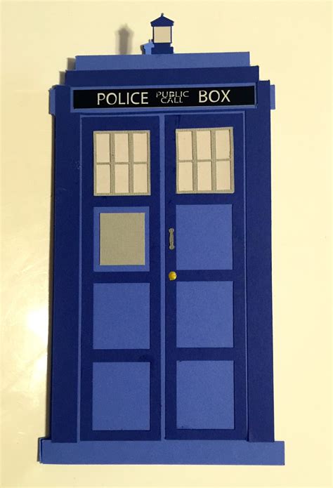 Polka Dot Paper Princess Tardis Birthday Card Its Bigger On The Inside