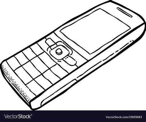 Cartoon Image Of Cellphone Royalty Free Vector Image