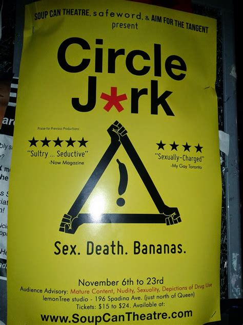 Toronto Things Circle Jerk At Soup Can Theatre