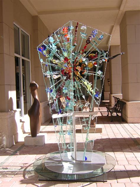 Outdoor Glass Sculpture Modern Stained Glass Glass Art Glass Art Sculpture