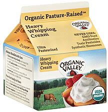 Heavy cream and whipping cream come from the same process of separating the the cream from the milk. Organic Valley Whipping Cream Heavy 8.0 oz Nutrition ...