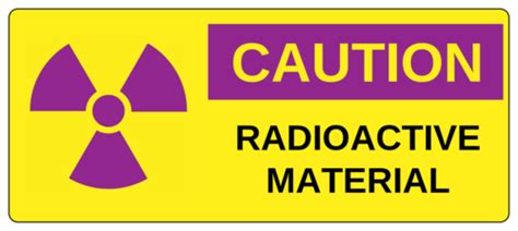 Caution Radioactive Material Label Template Onlinelabels