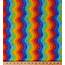 Cotton Rainbow Ripples Wavy Stripes Striped Multi Color Fabric 