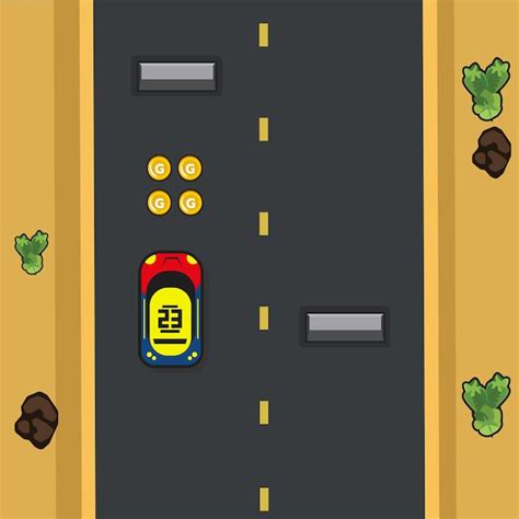 Premium Vector Interface With Item Of Racing Game Or Traffic Game