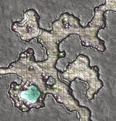 Fungus Caves Patreon Funded Dungeon Maps D D Maps Map