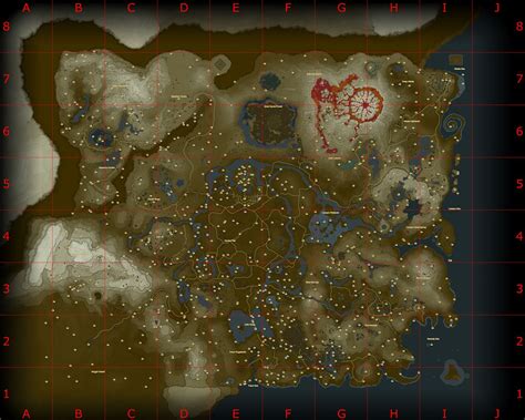 Korok Seeds Map Legend Of Zelda Breath Of The Wild
