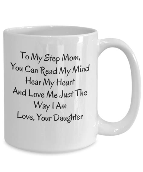 to my step mom love your daughter coffee mug cup t ebay