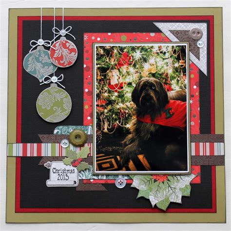 Christmas Scrapbook Layout Sei Would Be Great With A Picture Of The