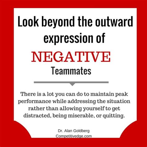 How To Deal With Negative Teammates Competitive Advantage Mental
