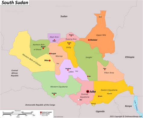 South Sudan Maps Detailed Maps Of Republic Of South Sudan
