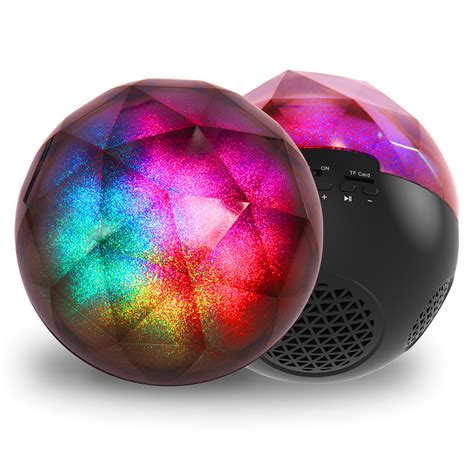 Aduro Led Bluetooth Speaker With Pulsating Lights Sphere Shaped