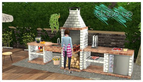 Sims 4 Cc The Best Ts2 Bbq Outdoor Küche Set Umwandlung Von Daer0n