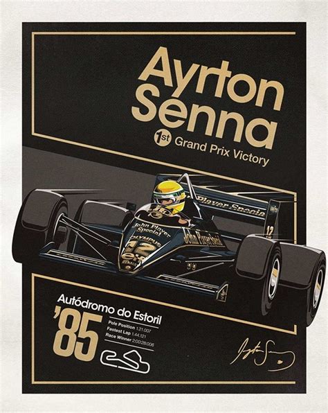 Ayrton Senna Posters Celebrate The Master’s Triumphs Ayrton Senna Motorsport Art Racing Posters