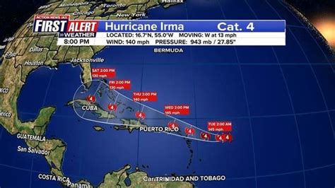 hurricane irma track florida gov rick scott declares state of emergency wjax tv