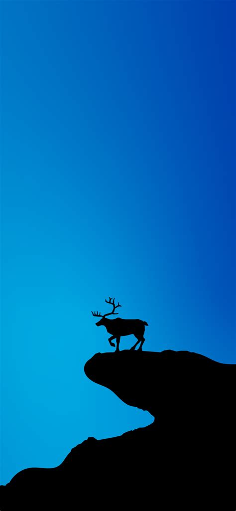 1242x2688 Reindeer Blue Minimal 5k Iphone Xs Max Hd 4k Wallpapers
