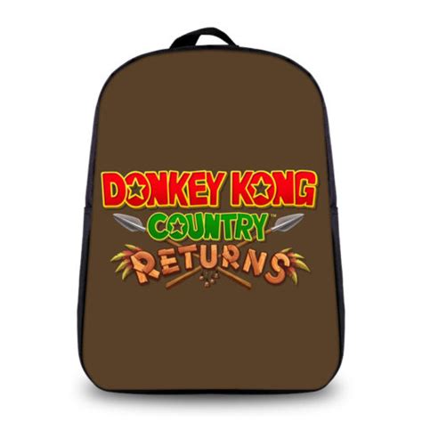 12 Inch Donkey Kong Backpack School Bag For Kids Tanime