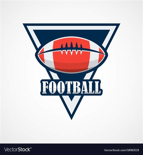Maybe you would like to learn more about one of these? American football logo template design Royalty Free Vector