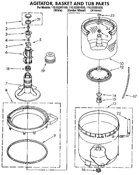 Kenmore 80 Series Washer Parts Diagram