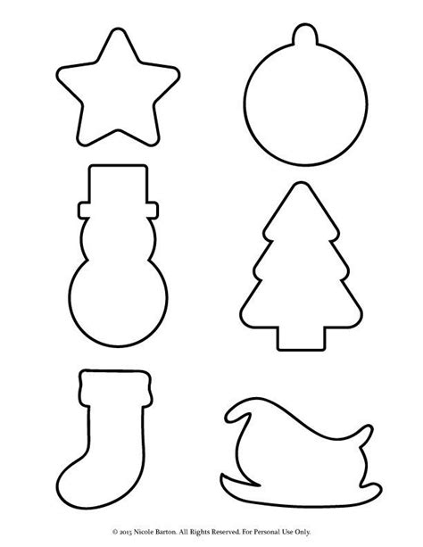 Star shaped cookie for christmas. Printable Christmas Cookie Cutters Coloring Page ( Item #013)