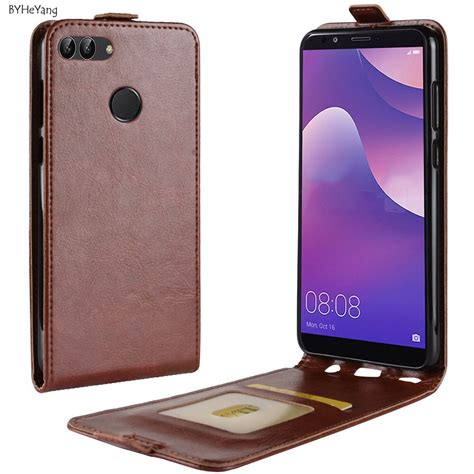 Byheyang For Huawei Y9 2018 Case Huawei Y9 2018 Cover Vertical Flip