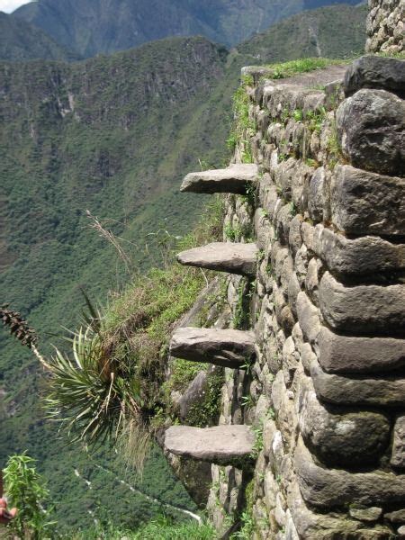 Steps Built Into Side Of Machu Picchu Peru Macchu Picchu Picchu Machu